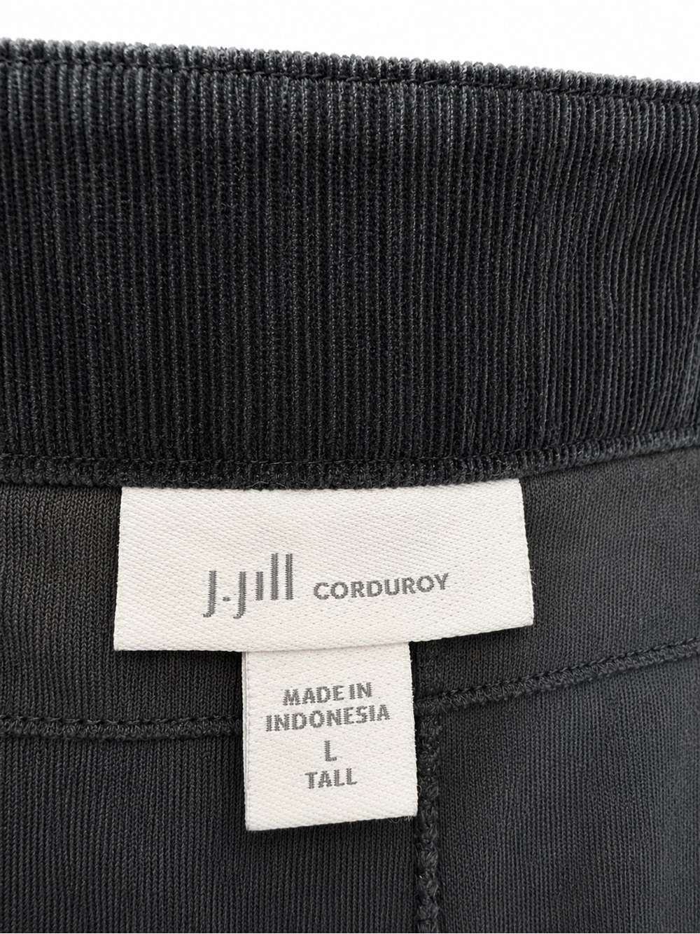 J. Jill Black Corduroy Tapered Pants - Picture 3 of 4